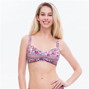 Criss Cross Softcup Bikini Top - Plus size